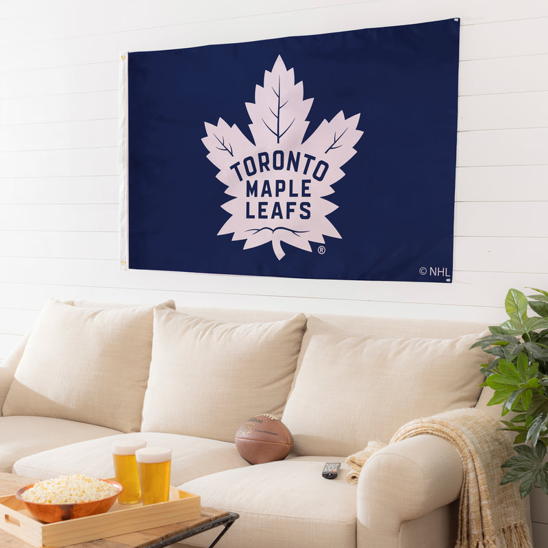 3'x5' Single Sided Flag w/ 2 Grommets, Toronto Maple Leafs,174376