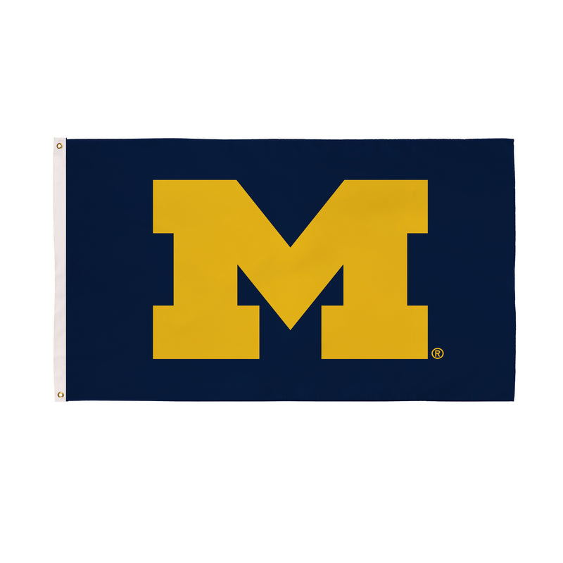 3'x5' Single Sided Flag w/ 2 Grommets, University Of Michigan,17920