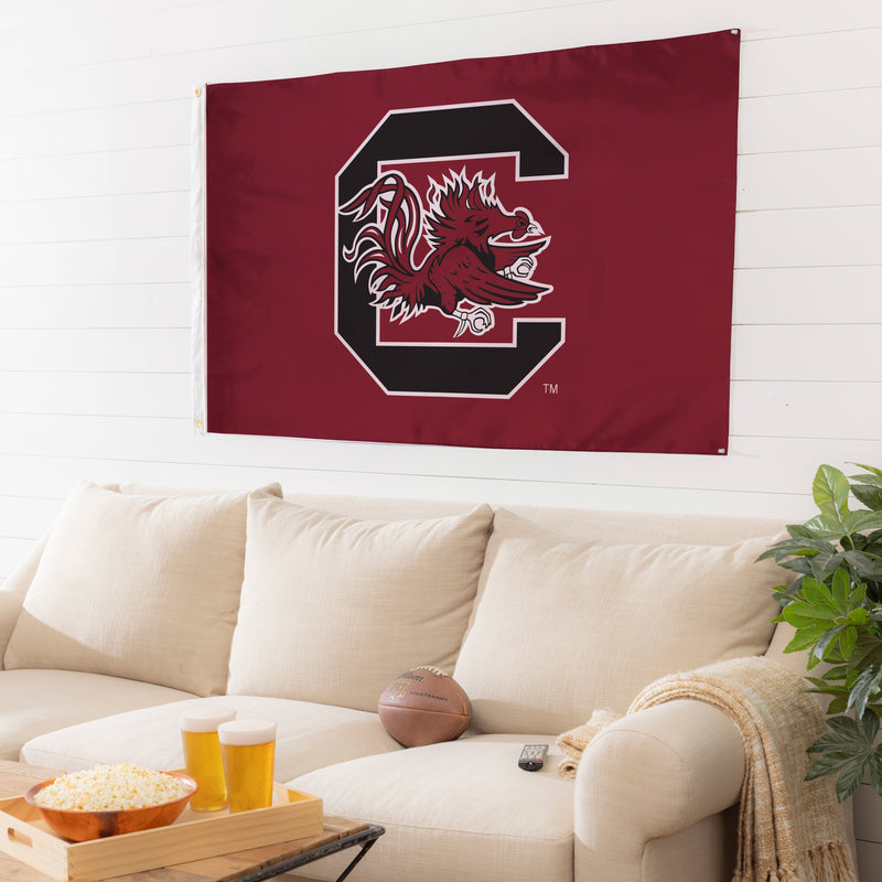 3'x5' Single Sided Flag w/ 2 Grommets, University of South Carolina,17954