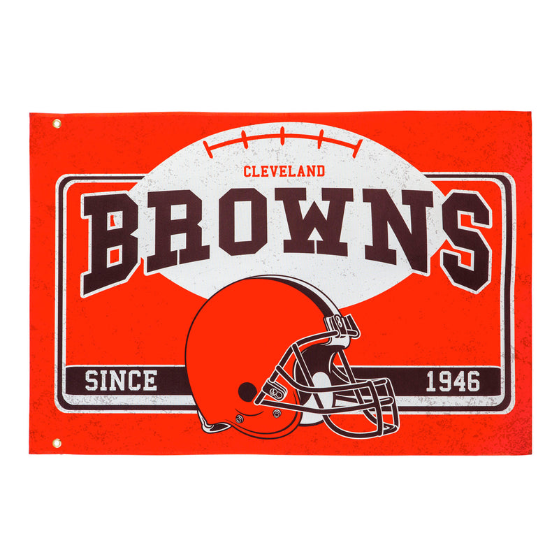 Cleveland Browns, Linen Estate Flag,17l3807