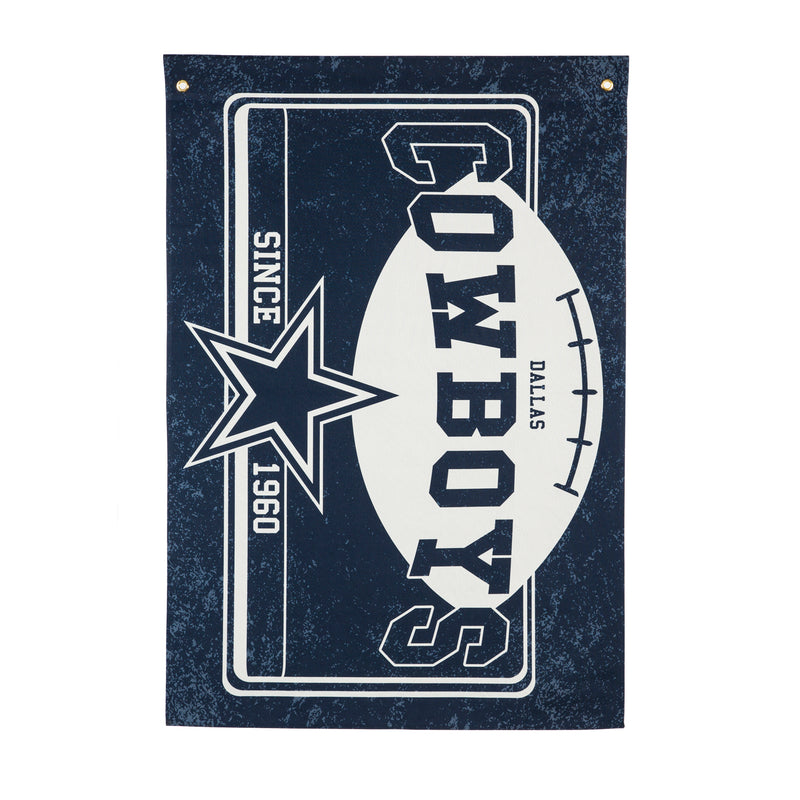 Dallas Cowboys, Linen Estate Flag,17l3808