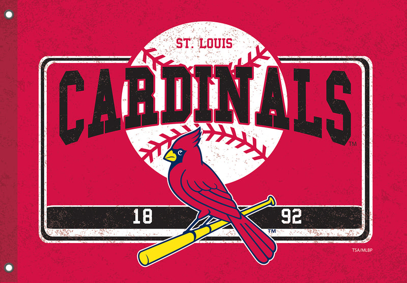 St Louis Cardinals, Linen Estate Flag,17l4225