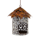 Bird Feeder with Metal Maple Leaf Roof,2bf7152