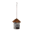 Bird Feeder with Metal Maple Leaf Roof,2bf7152
