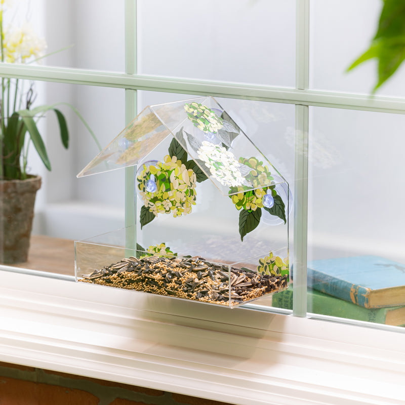 Printed Acrylic Window Bird Feeder, 3 Asst,2bf7200