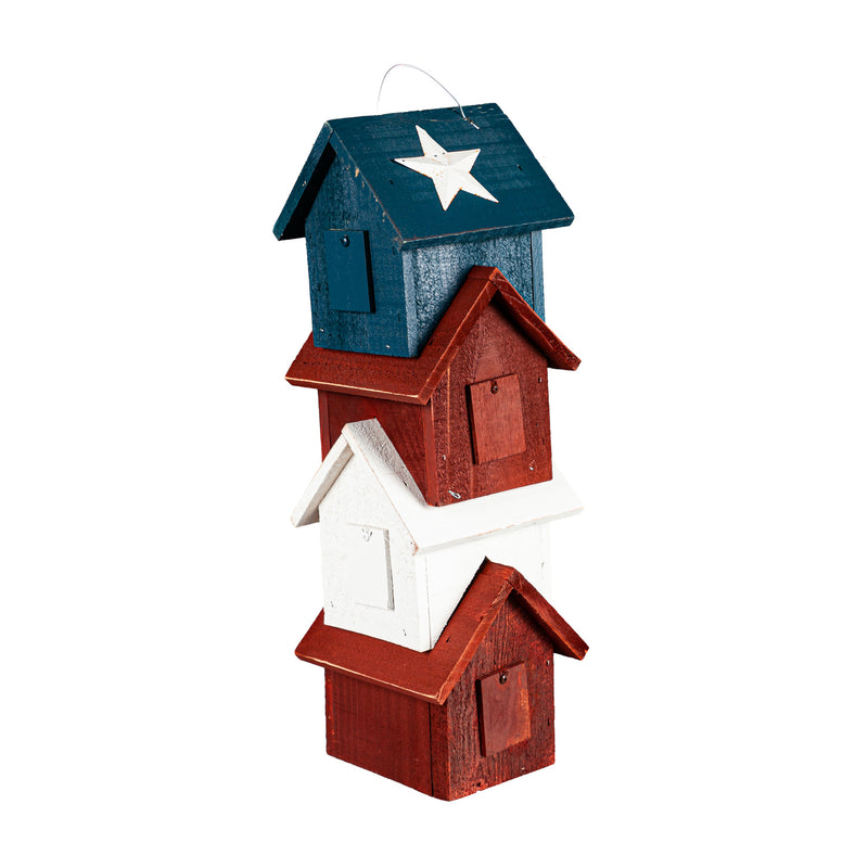 Piedmont Patriotic Bird House, 4 Stories,2bh744