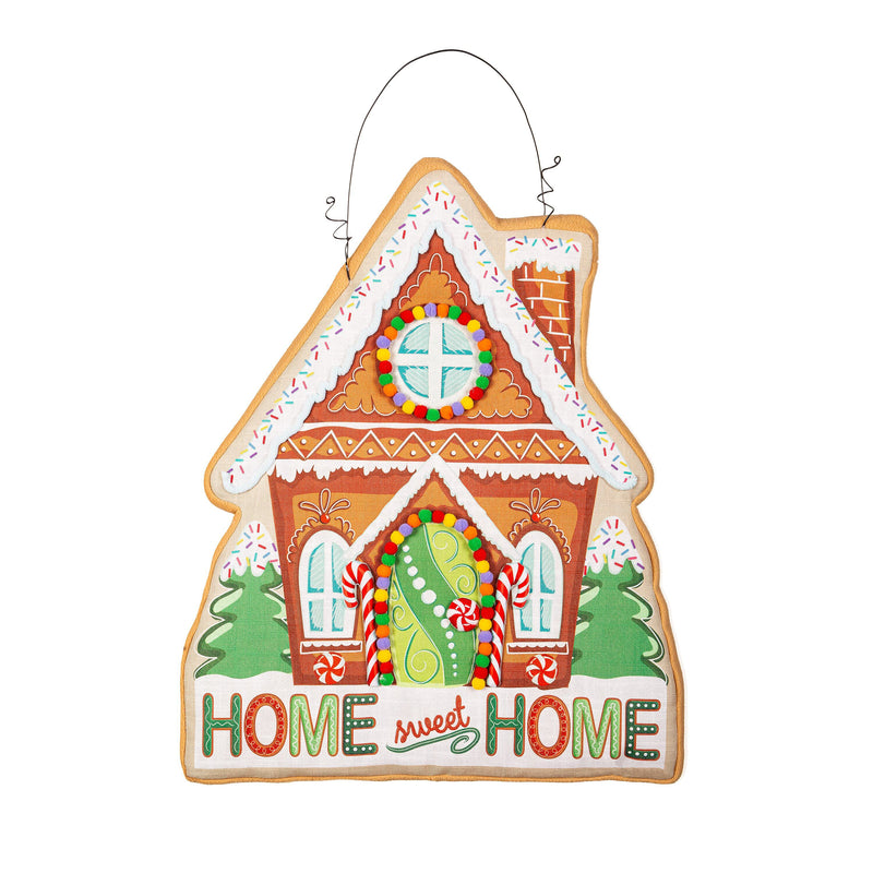 Gingerbread Home Sweet Home Estate Door Décor,2deb2610