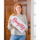 Santa, Naughty Reversible Door Tag,2dt1784fb