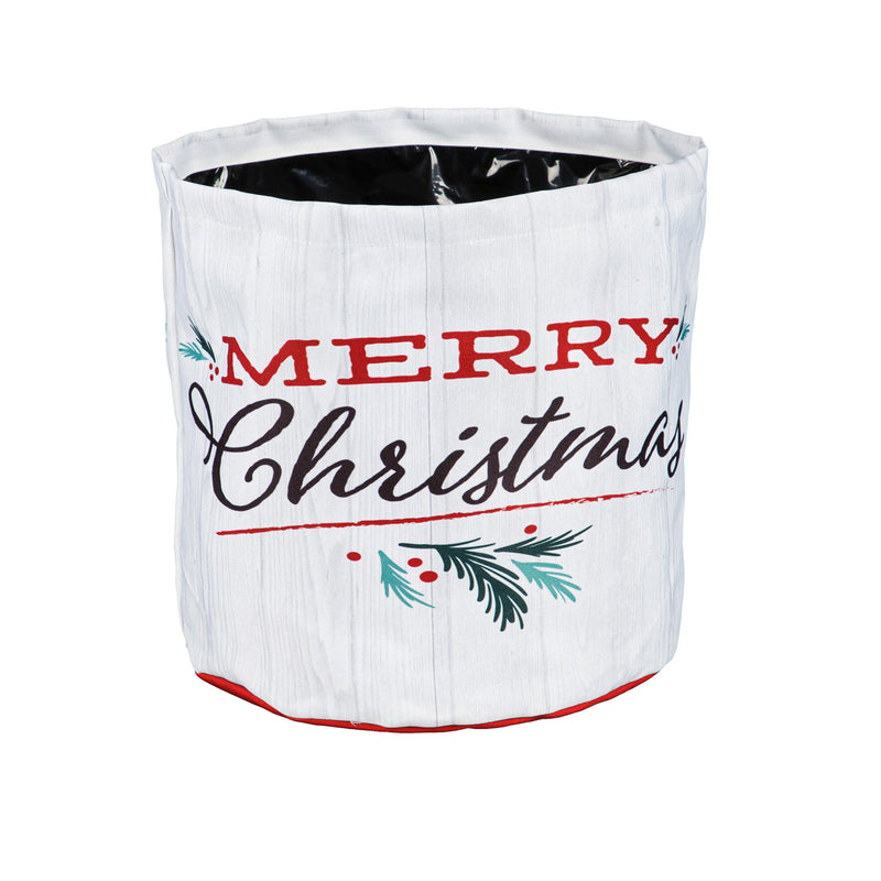 Holiday Traditions Round Fabric Planters, Set of 3,2fp004