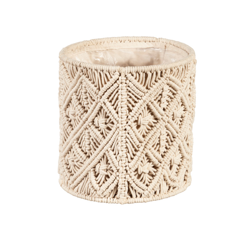 Nesting Macrame Fabric Planters, Set of 2,2fp052