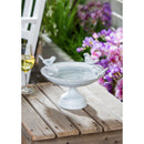 Perched Birds Metal Tabletop Bird Bath,2gb6956