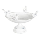 Perched Birds Metal Tabletop Bird Bath,2gb6956