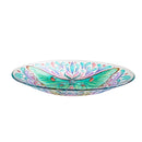 18" Luna Moth Glass Bird Bath,2gb7184