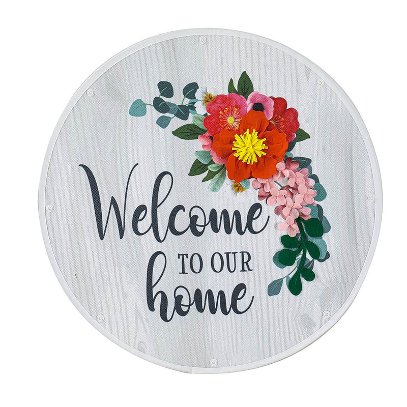 Welcome to Our Home Sassafras Switchable Door Décor Insert,2idi2242