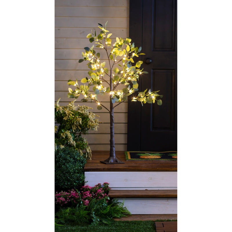 Eucalyptus Tree 72 LED Lights, 4',2phl084