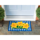 Buffalo Check Daffodils Coir Mat,2rm1078