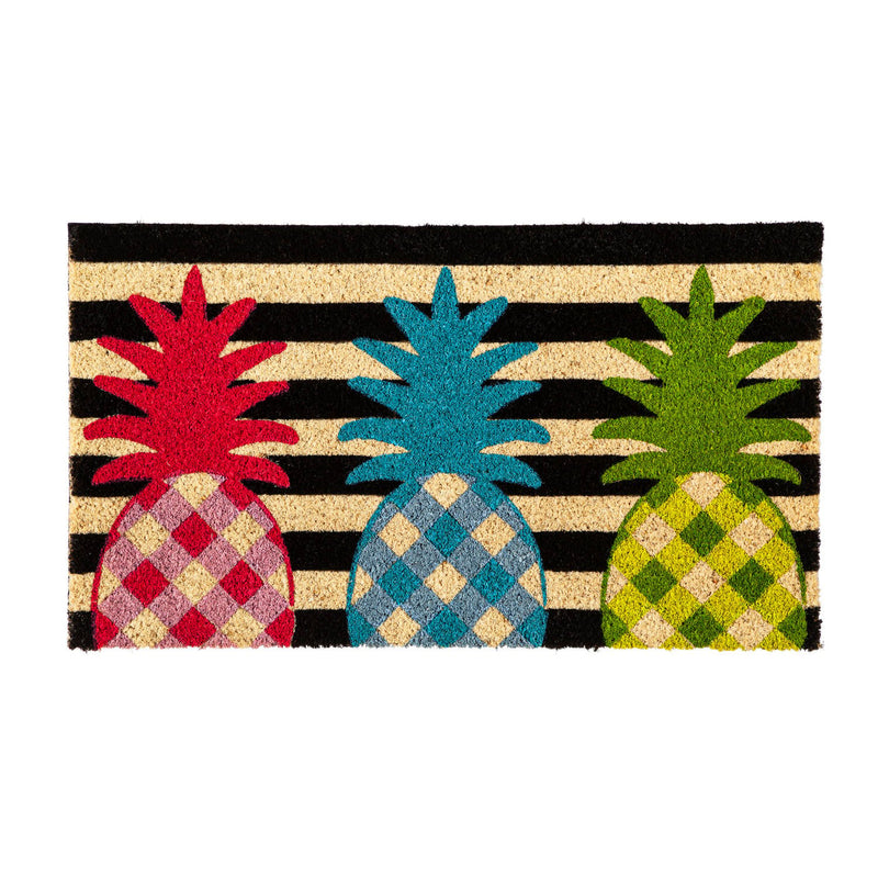 Black and White Pineapple Coir Mat,2rm1100