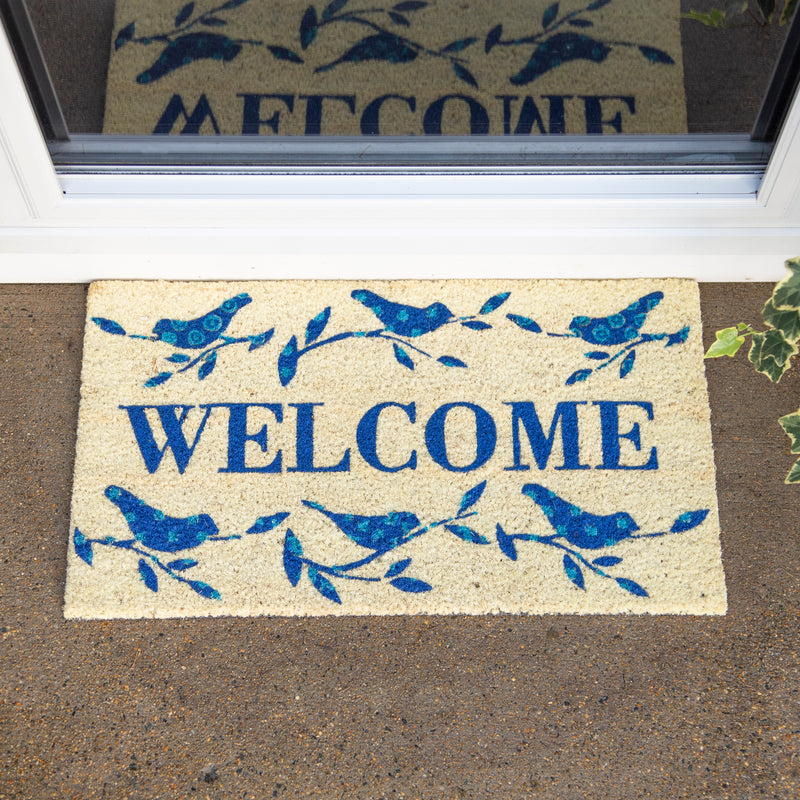 Welcome Birds Coir Mat,2rm1140