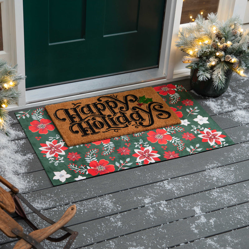 Holiday Sentiments Coir Mat, 3 Asst,2rm1243