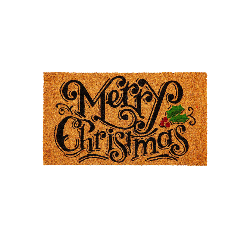 Holiday Sentiments Coir Mat, 3 Asst,2rm1243