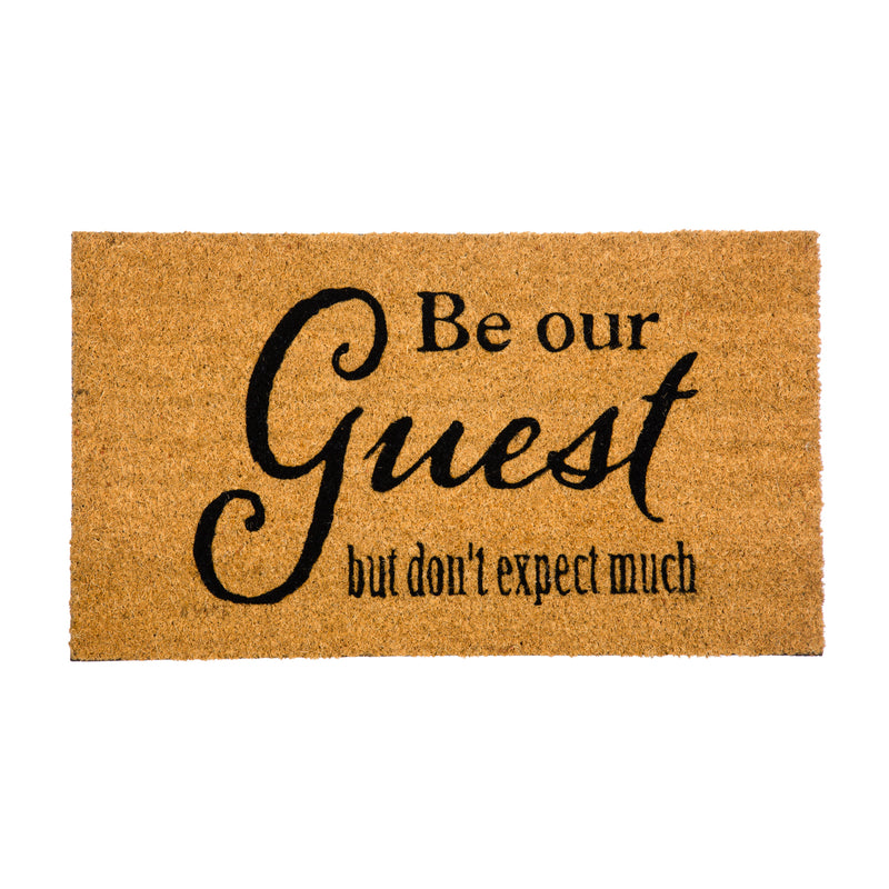 Funny Welcoming Sentiment Coir Mat, 3 Asst: Oh No!/Smile/Be Our Guest,2rm1249