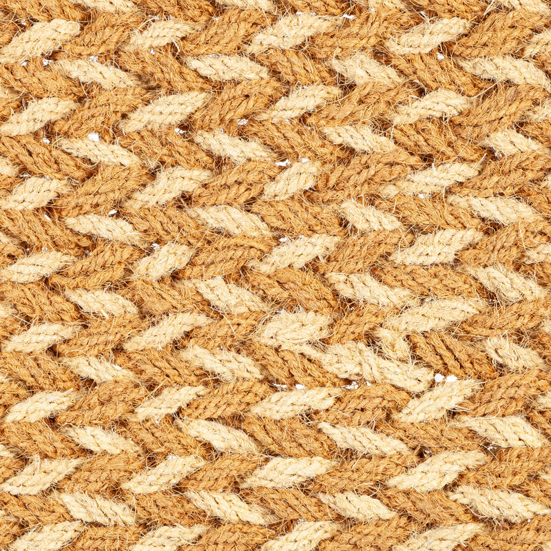 Braided and Woven Coir Mat, 2 Asst,2rm1262