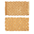 Braided and Woven Coir Mat, 2 Asst,2rm1262