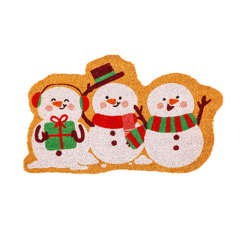 Winter Crew Shaped Coir Mat,2rm1404