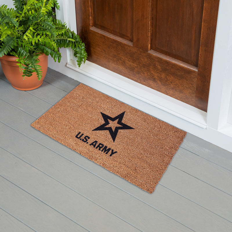 Coir Mat, 16"x28", US Army,2rm5063usa