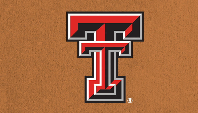 Coir Mat, 16"x28", Texas Tech University,2rm963usa