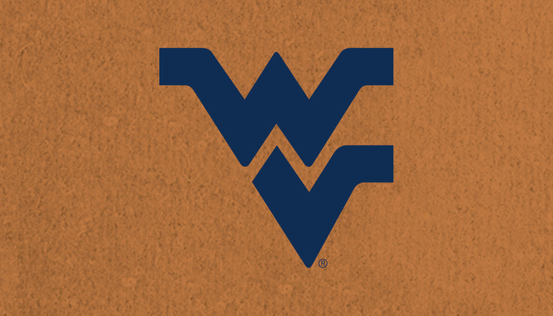 Coir Mat, 16"x28", West Virginia University,2rm967usa