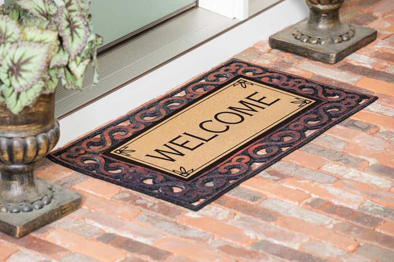 Welcome Flocked Sassafras Coir Switch Mat,2rmc1270lm