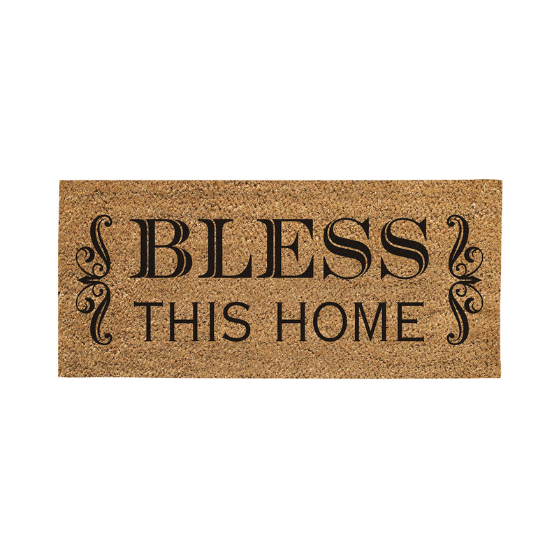 Bless this Home Flocked Sassafras Coir Switch Mat,2rmc1273lm