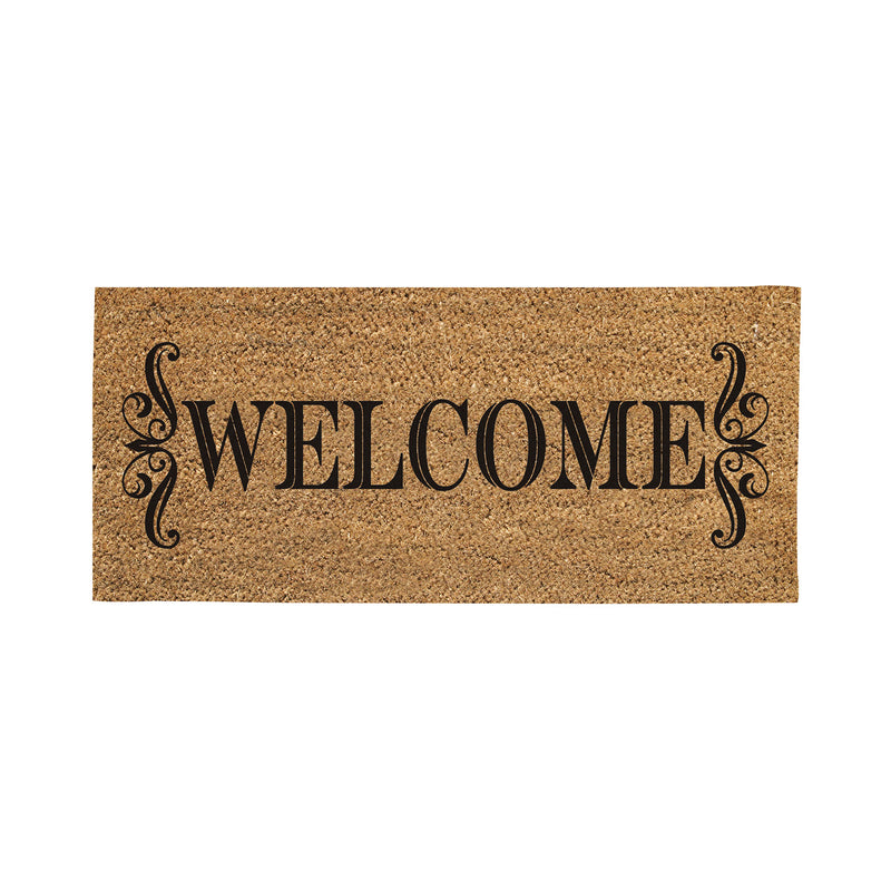 Welcome Flocked Sassafras Coir Switch Mat,2rmc1275lm