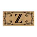 Monogram Flocked Sassafras Coir Switch Mat, Letter Z,2rmc1288sz
