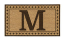Monogram Flocked Coir  Vintage Tile Mat, Letter M,2rmc1296mm
