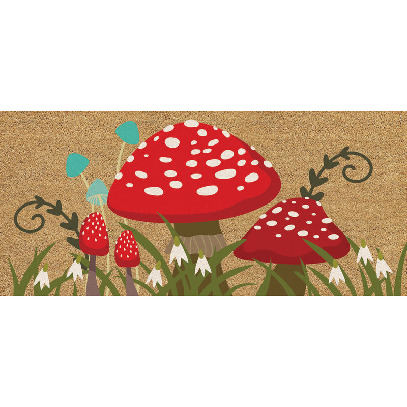 Mushroom Patch Flocked Coir Sassafras Switch Mat,2rmc1351s