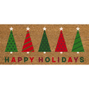 Happy Holiday Trees Flocked Coir Sassafras Switch Mat,2rmc1389s