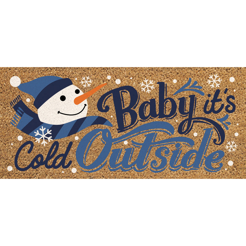 Baby It's Cold Outside Flocked Coir Sassafras Switch Mat,2rmc1392s