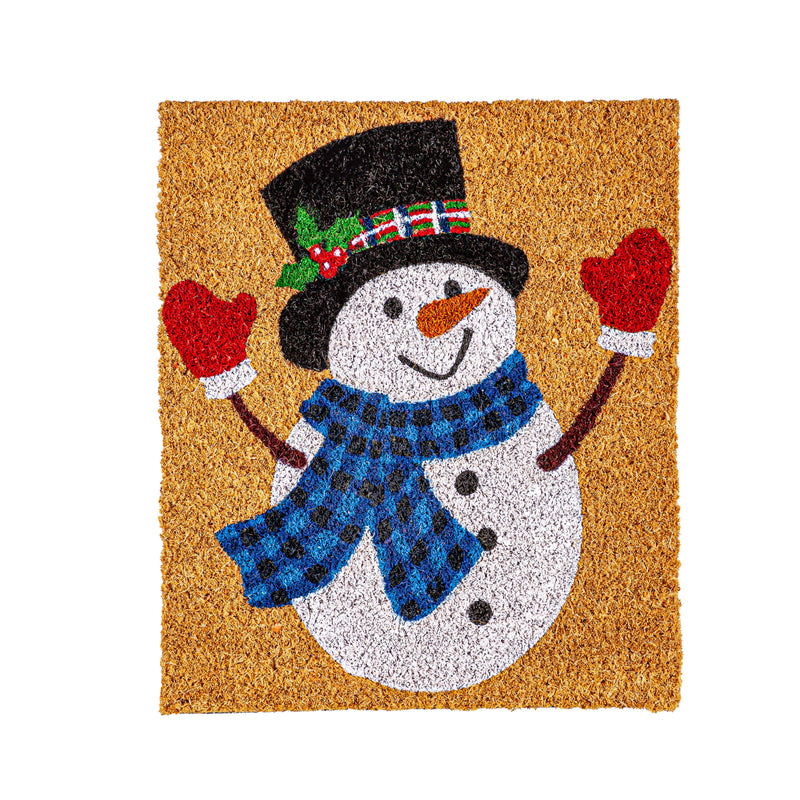 Seasonal Interchangeable Coir Mat Panel, Set of 4: Flowers/Flipflops/Leaves/Snowman,2rmi1246