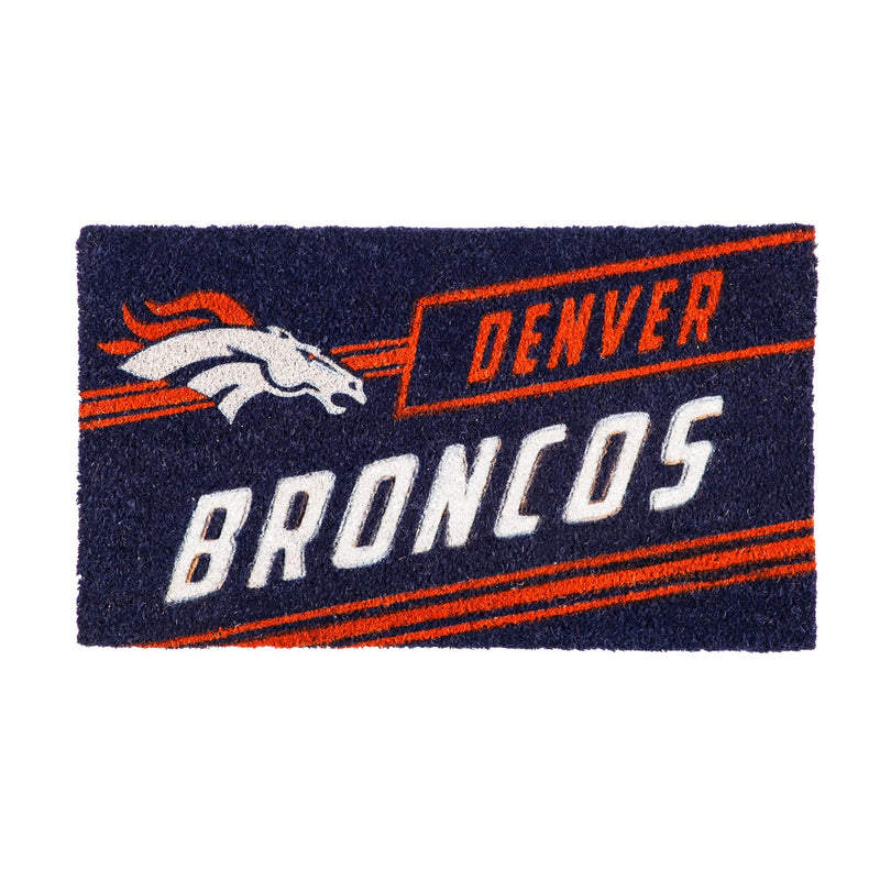 Denver Broncos, Coir Punch Mat,2rmp3809