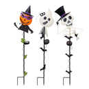34"H Halloween Characters Solar Stake, 3 Asst,2sp5869