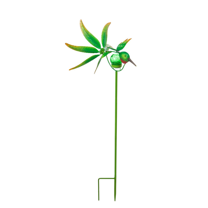 36"H Solar Hummingbird Staked Wind Spinner,2sp6052