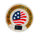 Real Heros Don't Wear Capes Solar Garden Stone, Military/Americana,2sp7100ecm