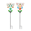 36"H Solar Drip Light Garden Stake, Butterfly, 2 Asst,2sp7250