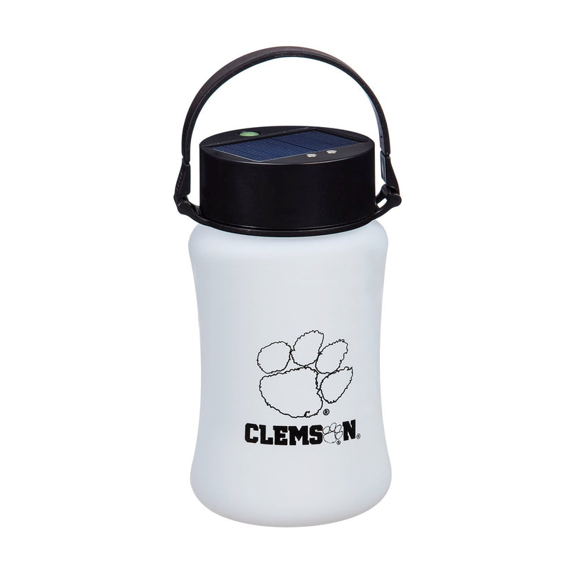 Silicone Solar Lantern, Clemson University,4"x7"x4"inches