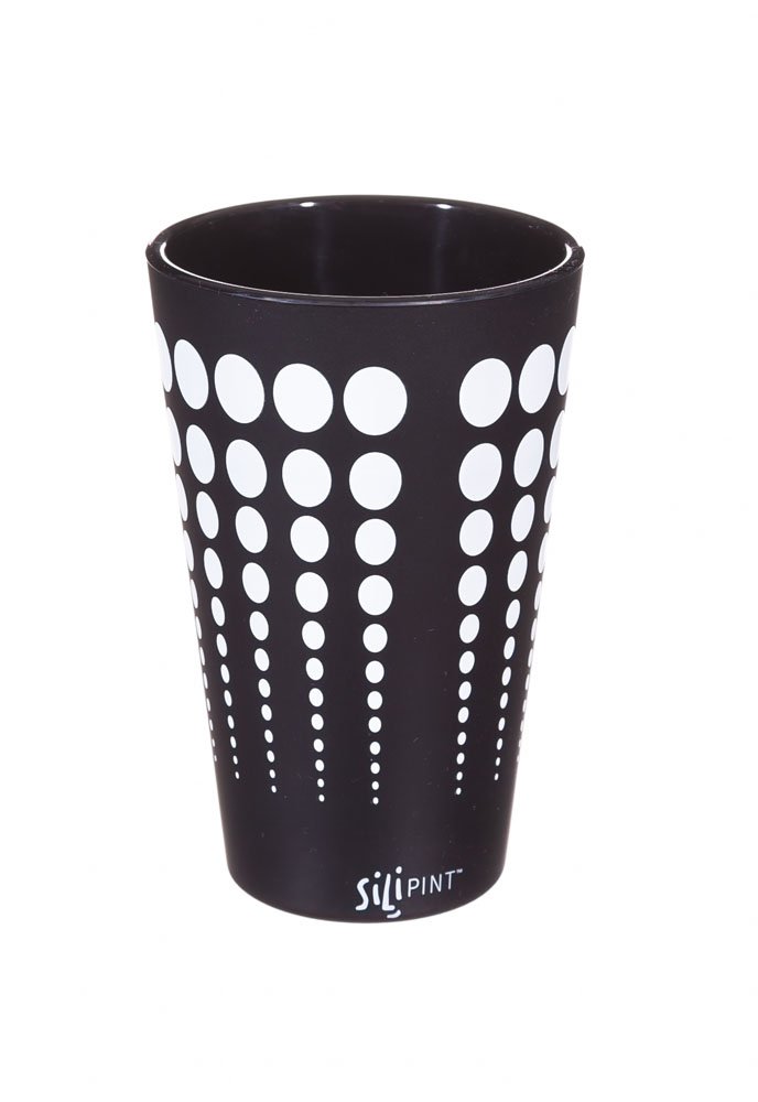 Silipint, Pint, Black with White Dots,2spt024