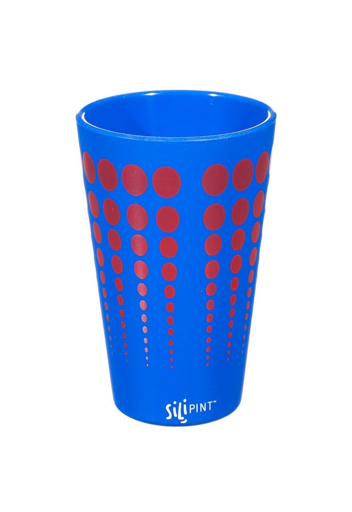 Silipint, Pint, Blue with Red Dots,2spt036