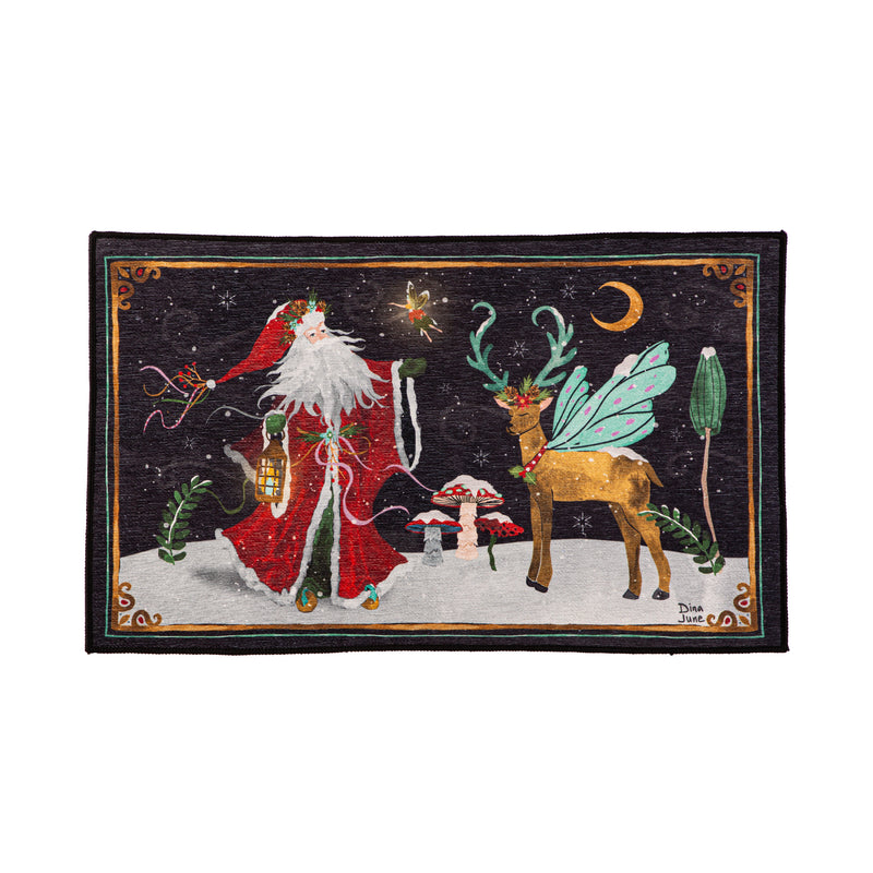 Santa's Forest of Wonder Washable Indoor/Outdoor Mat,2wm032