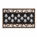 Metallic Scroll Coir Switch Mat Tray,2rms421